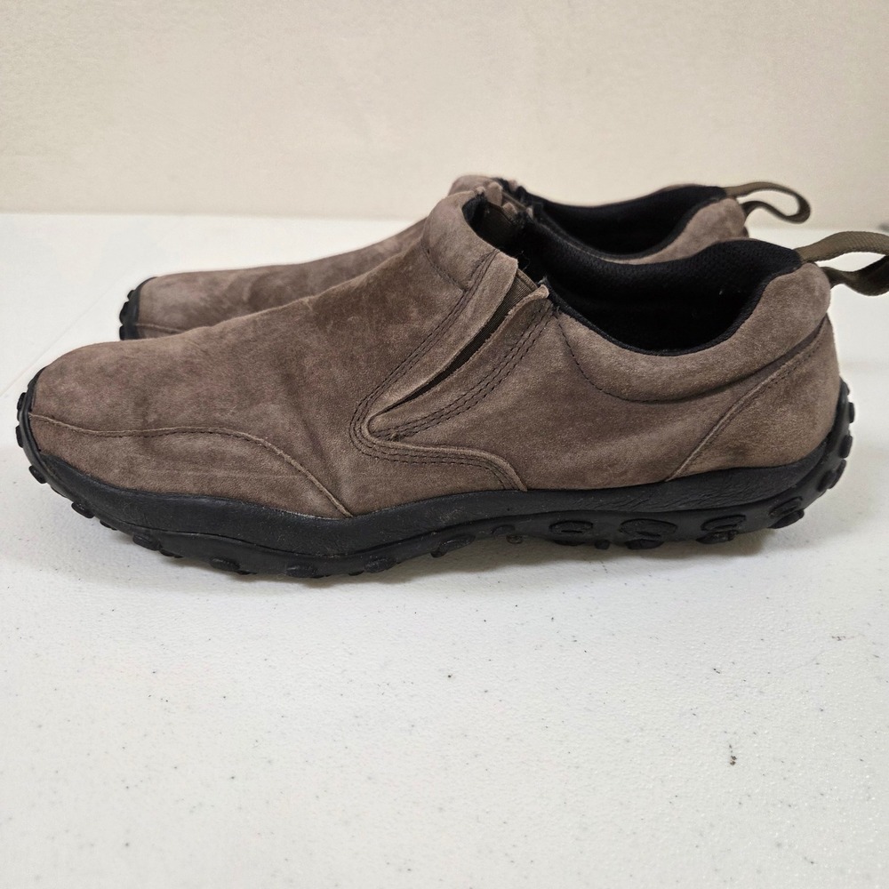 Hathaway‎ Suede MOC Slip On Loafers Brown Shoes Size 12 Rugged Casual Moccasin